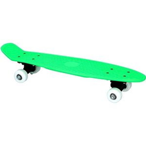 SKATEBOARD - LONGBOARD Skateboard complet 57 cm vert retro plastique 