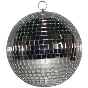 Boule à Facettes Géante Argentée - Décoration Lumineuse Festivale - 30 Cm De Diamètre - Neuf