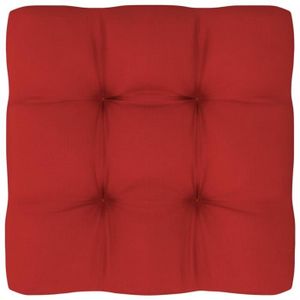 COUSSIN YIN Coussin de canapé palette Rouge 60x60x10 cm92428