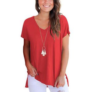 T-SHIRT T shirt  Femme de Marque Couleur unie Coton à manc