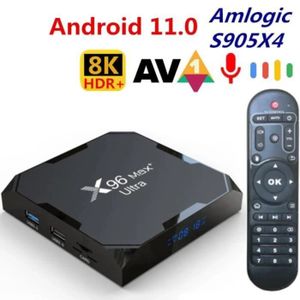 BOX MULTIMEDIA Boitier iptv X96 Max plus Ultra 4G 64G Android 11 