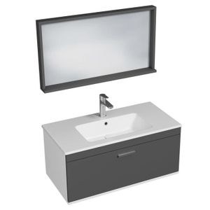 MEUBLE VASQUE - PLAN RUBITE Meuble salle de bain simple vasque 1 tiroir