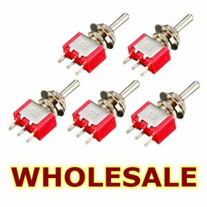 5pcs AC125V6A 3position 3broches Commutateur Miniature SPDT Interrupteur bascule