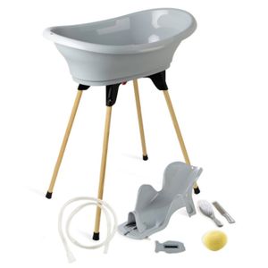 Baignoire pliante 30L Gris pastel