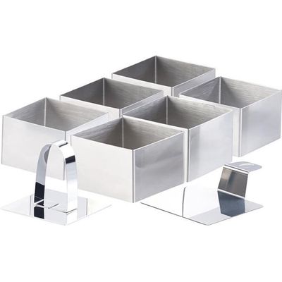 Lot De 7 Emporte-pièces Carrés Pour Cuir - Tailles 20 à 50 Mm - Acier Rapide - Pour Coins De Portefeuille, Ceinture - Compact Et Pratique