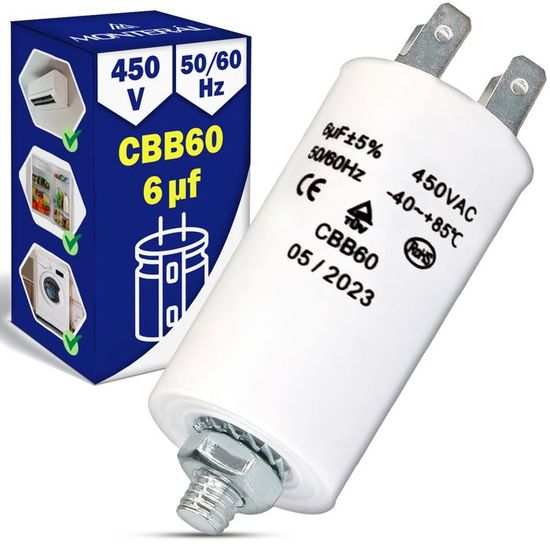 Ondensateur De Démarrage De Moteur életrique (BB60 450V 50/60Hz 35MFD