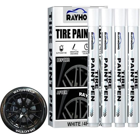 Stylo marqueur blanc étanche pour peinture à l'... - Grandado Stylo marqueur blanc étanche pour peinture à l'... - Grandado