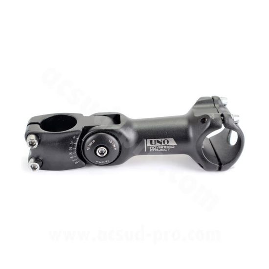 Potence De Vélo Réglable ± 60° – 31,8 Mm X 120 Mm – Alliage D’aluminium – Pour VTT, Route, BMX – Noire