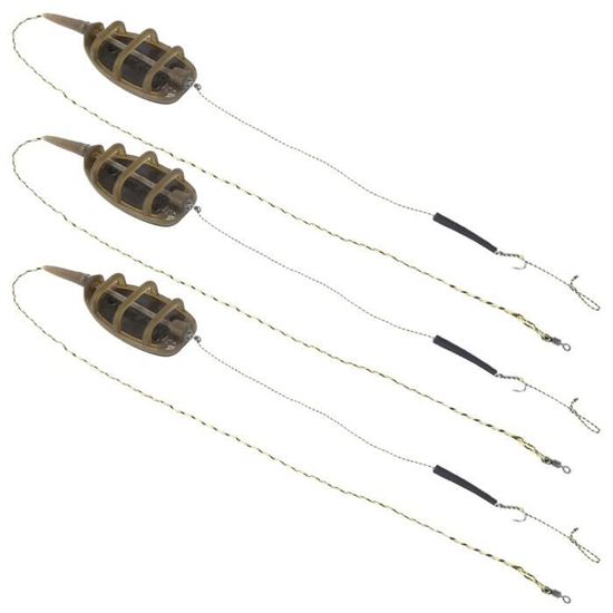 Dokeno 6 Pièces Cage Feeder en Métal, Mangeoire pour la Pêche à Carpe, Cage à Appâts dans Étangs à Poissons (10/20/30/40/50/60g Dokeno 6 Pièces Cage Feeder en Métal, Mangeoire pour la Pêche à Carpe, Cage à Appâts dans Étangs à Poissons (10/20/30/40/50/60g