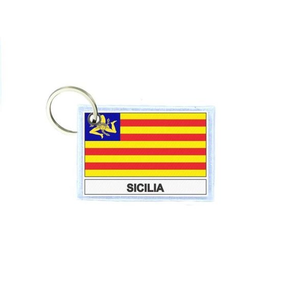 Ecusson Bord Brode Blason Imprime Thermocollant Ville Sicile Italia Sicilia | FR
