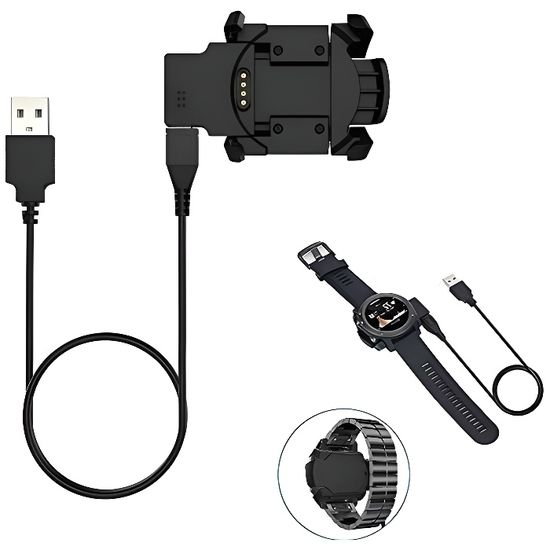 Chargeur USB Pour Montre Garmin Fenix 3/HR, Quatix, Tactix - Câble 100cm TUSITA