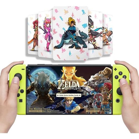 Lot de 25 mini cartes Amiibo Zelda Tears of the Kingdom et Breath of the Wild sur Switch
