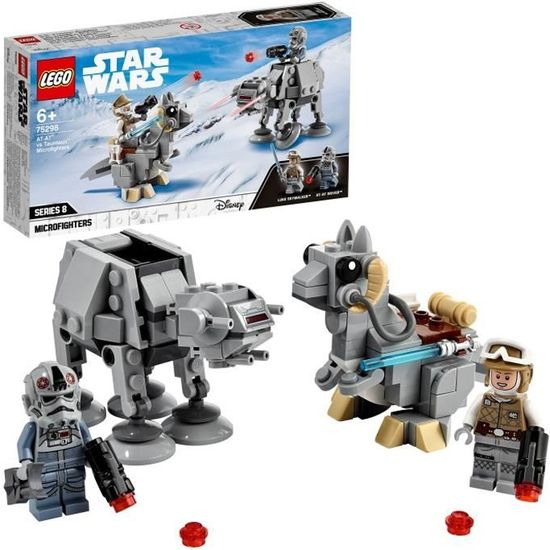 LEGO® Star Wars 75298 Microfighters AT-AT contre Tauntaun, Jouet, Minifigurine Luke Skywalker