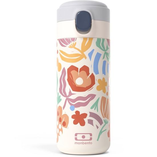 Isotherme fles Arima, wit, bamboe dop, 750ml - Baladéo