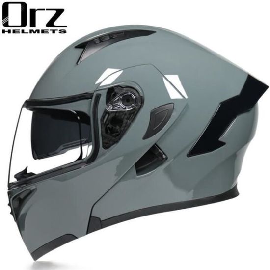 Casque Moto Modulable Homologué DOT/ECE - Double Visière, Ventilation, Pour Homme Et Femme - Grand Tour De Tête, 1750g Casque Modulable