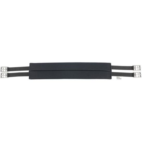 Sangle Courte Néoprène Pfiff 70 Cm Noir – Lavable Avec Boucles Nickelées, Pour Chien Équitation