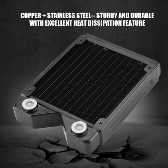 KIMISS Radiateur De Reoidissement Par Eau En Aluminium