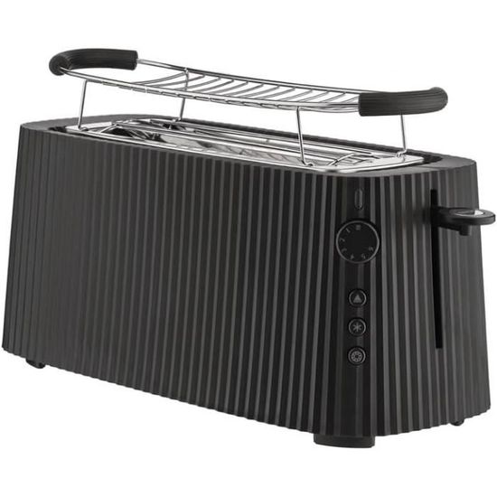 Grille-Pain Long Plissé Avec Grille Réchauffe-Viennoiseries, Noir[J470 ...
