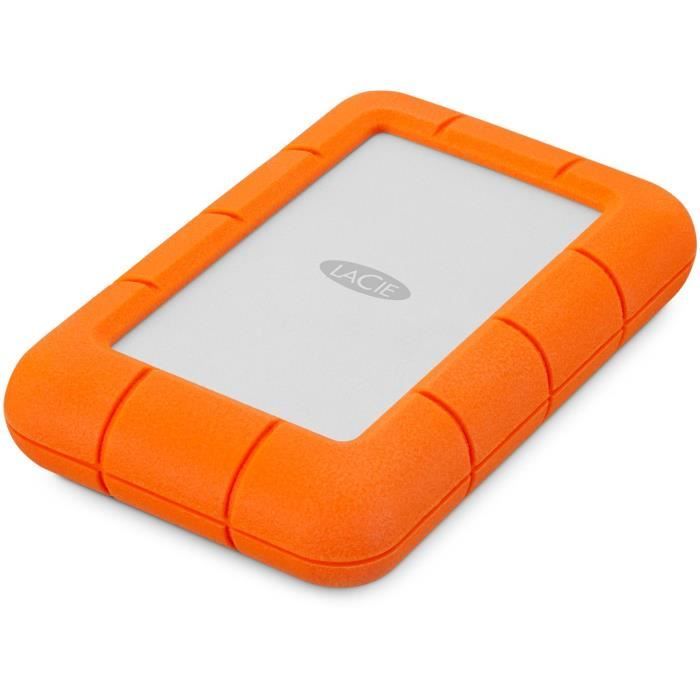 Disque Dur Externe - LaCie Rugged Mini - 2 To - Orange