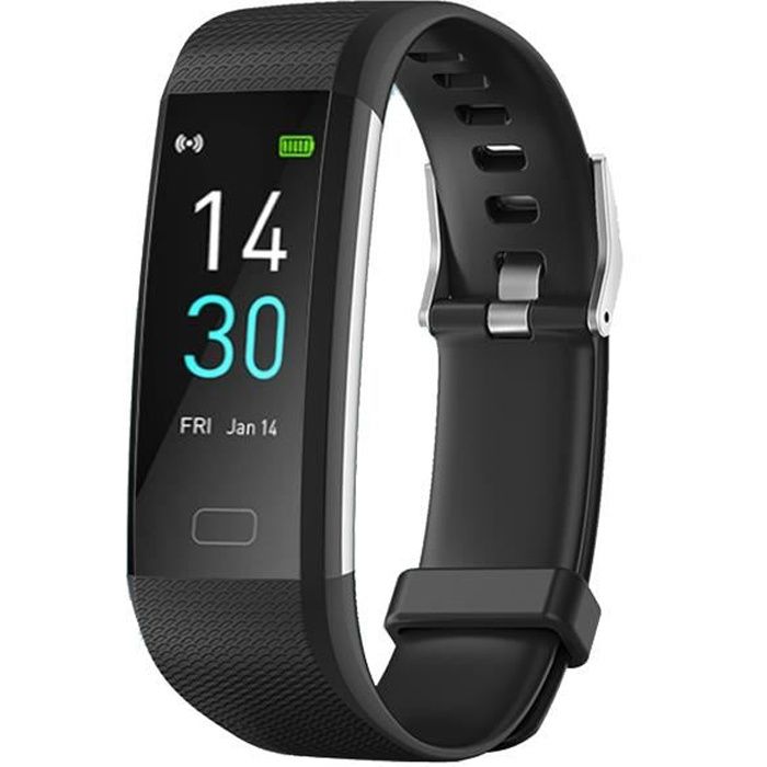 Montre Connectée Femmes Homme Cardiofréquencemètre Montre Intelligente Etanche IP68 Sport Podometre Marche pour Android iOS