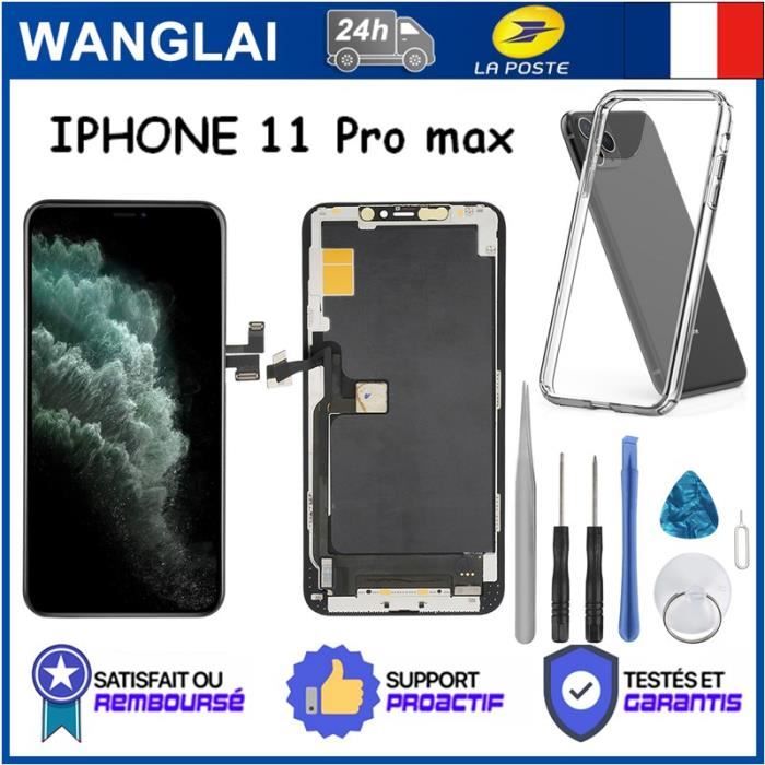 Noir Tactile Vitre + Écran LCD Pour iPhone 11 Pro Max + Coque
