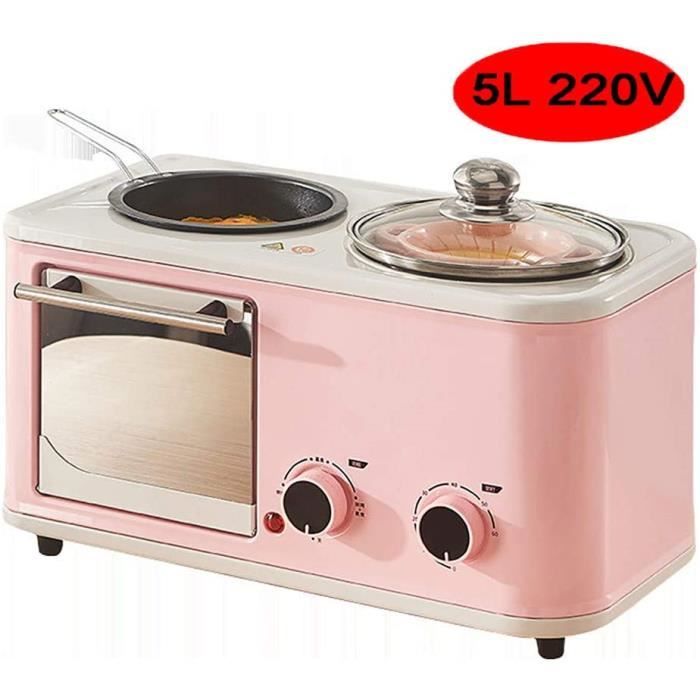 Fours à pizza extérieurs MAOMAOQUEENss Mini-Four éLectrique 5L avec PoêLe Et Casserole, Fonctions De Cuisson Et Gril Mul 96193
