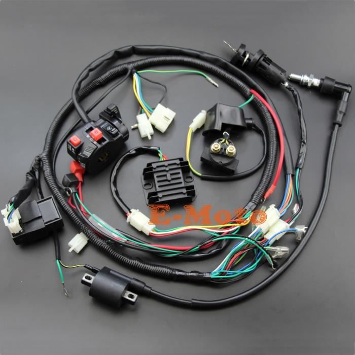 Bobines d'allumage,Redresseur de solénoïde Zongshen Lifan Loncin, faisceau électrique complet CDI, bobine d'allumage, 200cc 250cc