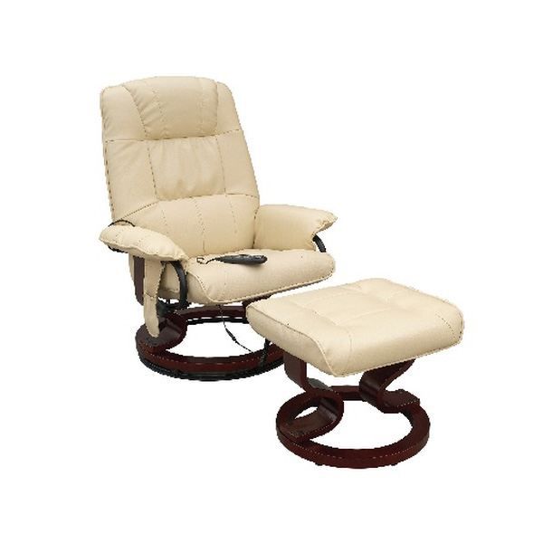 Fauteuil massant de relaxation avec repose-pied