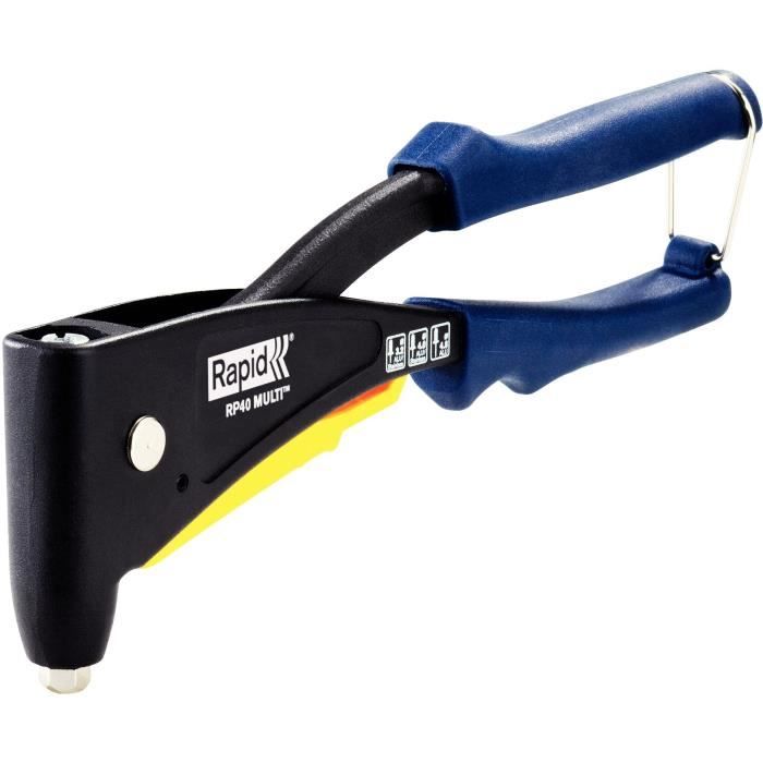 RAPID Pince à riveter RP40 MULTI en coffret Kit RP40 + 5x50 rivets + 3 forets