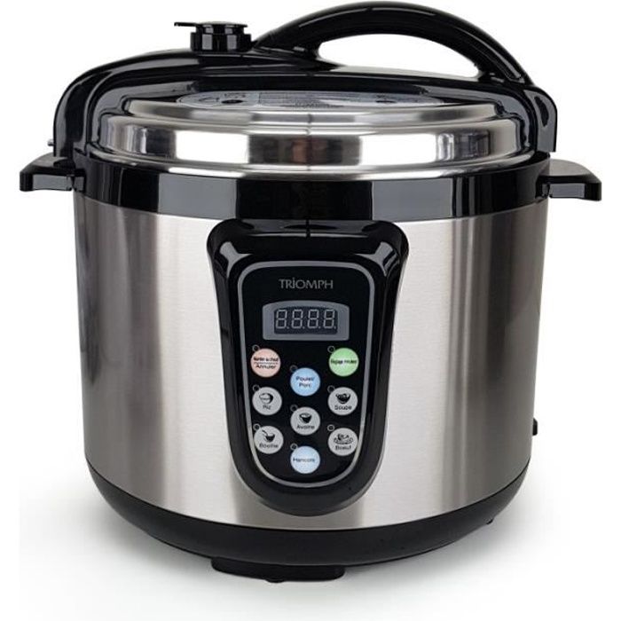 Autocuiseur electrique inox programmable - 5L - 900W - Ecran digital