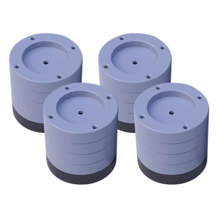 4x Tapis Anti-vibrations pour Lave-linge 4,5 cm
