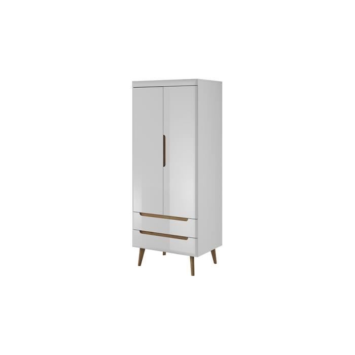 Armoire NORDY 80 cm - Blanc