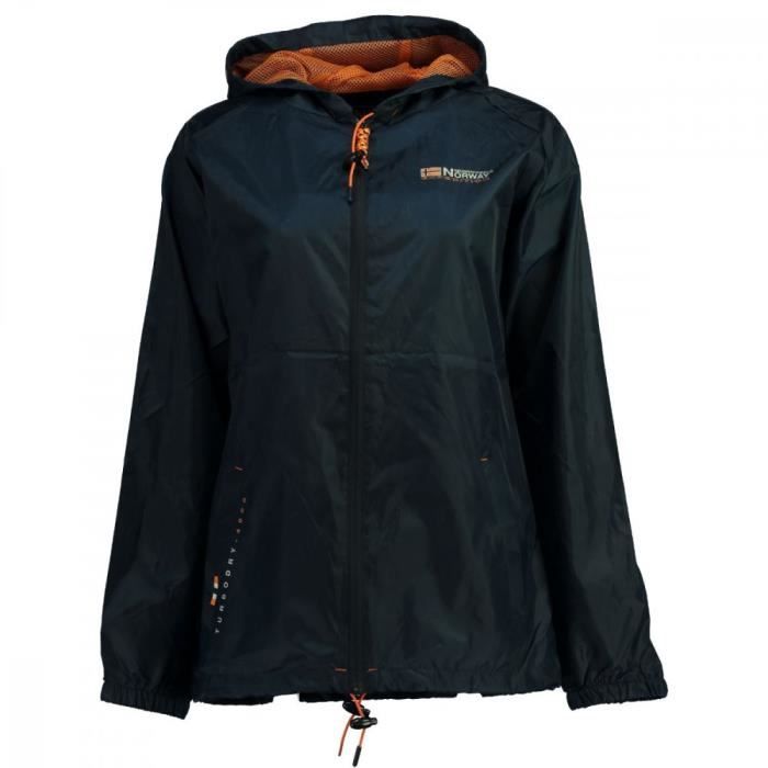 GEOGRAPHICAL NORWAY Coupe-vent à capuche BRETON Bleu marine - Femme