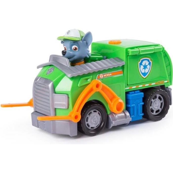 Figurine PAT PATROUILLE Camion de Recyclage de Rocky
