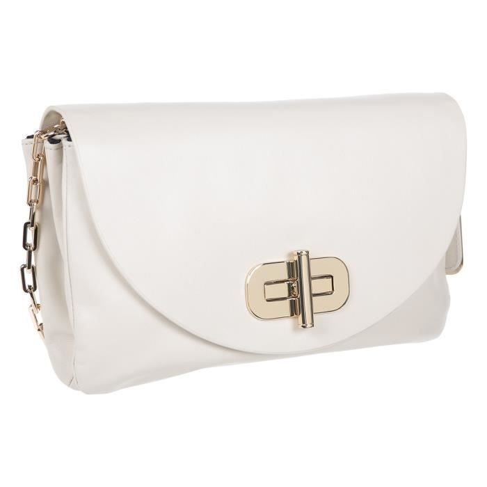 TOMMY HILFIGER Sac à Main à Bandoulière AW0AW08176PDV Blanc Femme