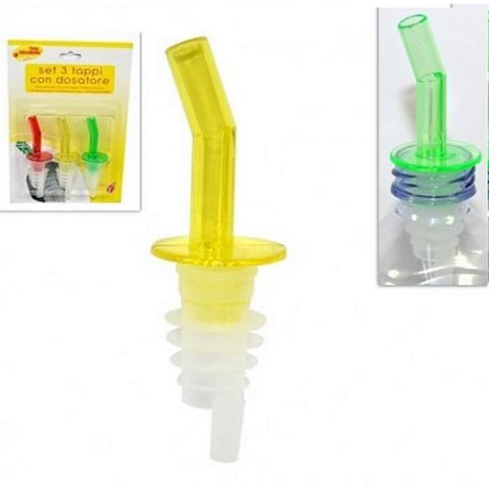 SET 3 BOUCHON VERSEUR POUR BOUTEILLE USTENSILE CUISINE