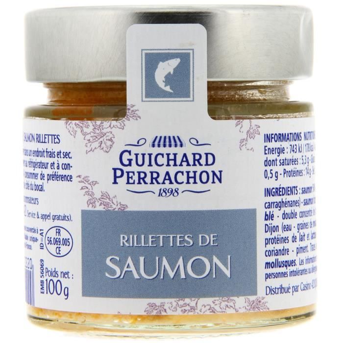 GUICHARD PERRACHON Rillette de saumon - 100 g