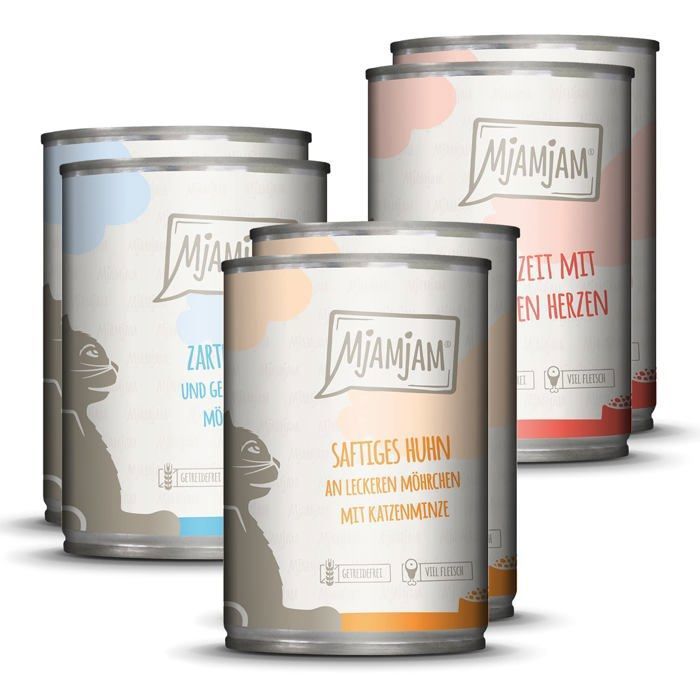 Comparer les prix de Nourriture humide - Mjamjam - 1104M1A - Pâtée pour chat - 2.4 kg - Sans conservateurs