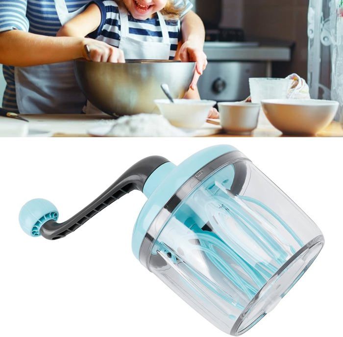 Batteur Manuel à Manivelle Avec 2 Fouets Rotatifs - - ALTOBUY