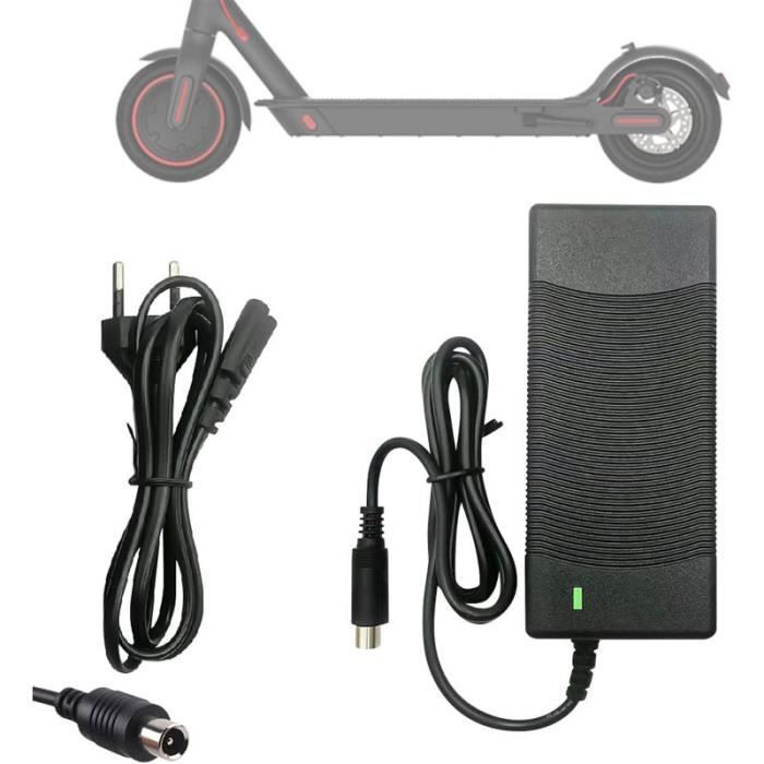 Chargeur Rapide 42V 2A Pour Xiaomi M365 Et Ninebot - Compatible Trottinette Électrique Xiaomi Pro, ES1 ES2