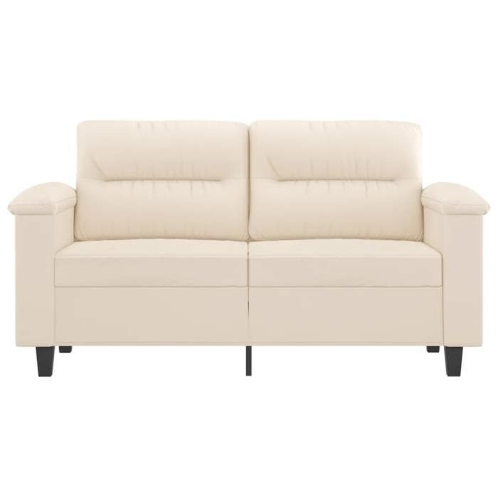 Sofa droit fixe - Clic Clac Canapé à 2 places - NEUF - Beige 120 cm Tissu microfibre CA9756137
