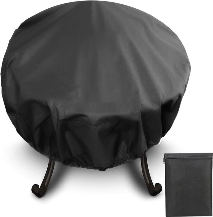 Housse De Protection Pour Brasero Rond Flymer - Tissu Oxford 420D Imperméable Et Anti-UV - Dimensions 66x31 Cm - Avec Cordon De Serrage Et Aérations
