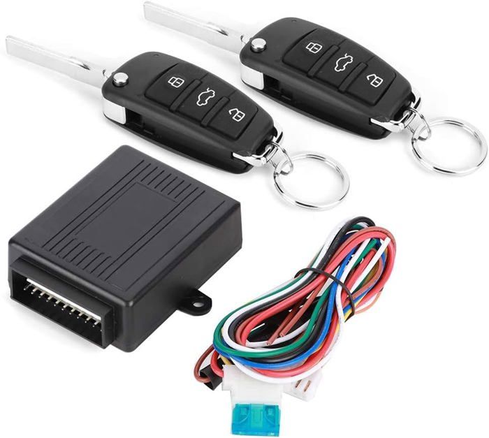 Kit Central à distance automatique universel, verrouillage Central avec télécommande, serrure de porte, système d'entrée sans clé pour véhicule, localisation de voiture  34