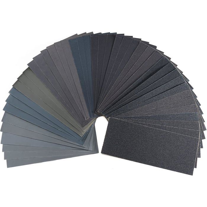 Papier Abrasif à Poncer P80 - 4 Feuilles 230x280 Mm - Neuf