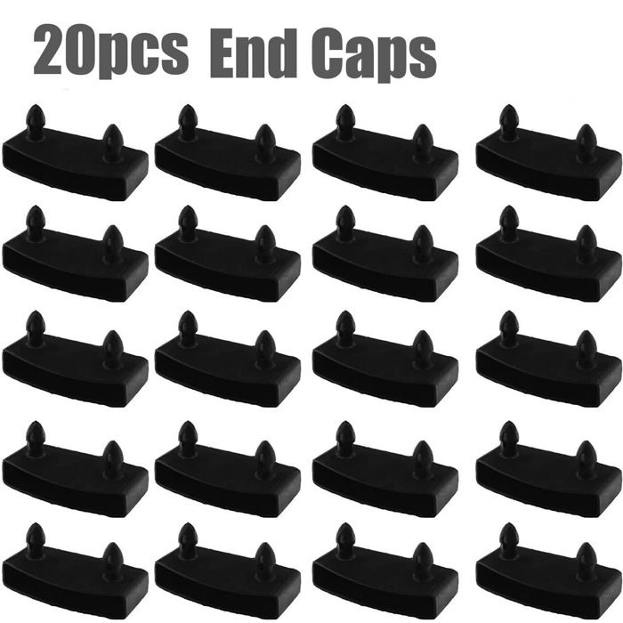 20 fixations pour matelas à une tête avec capuchons de fixation aux deux extrémités adaptées aux matelas et aux cadres de canapé