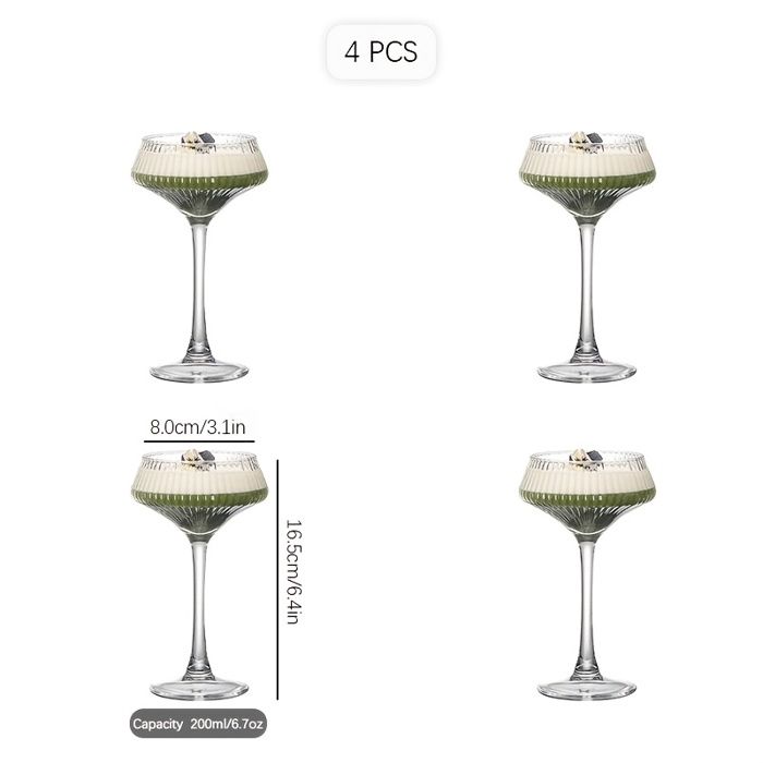 TOPIUNS Verres à Cocktail Personnalisés, 2 En 1 Fantaisie