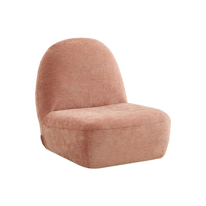 Fauteuil enfant en tissu chenille vieux rose MALDANO