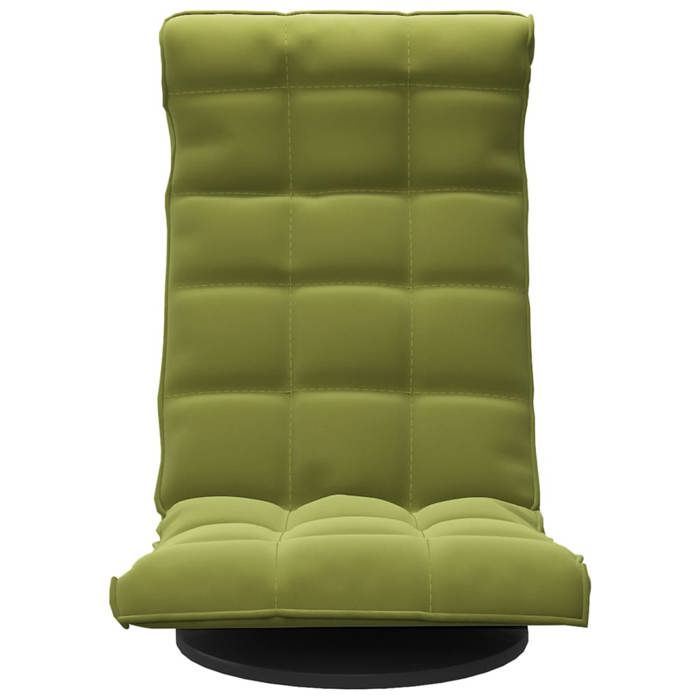Best2026@velours Fauteuil Relax SHIELDPRO® - Siège maximal: 110 kg - Chaise de sol pivotante Vert clair - pour salon2700