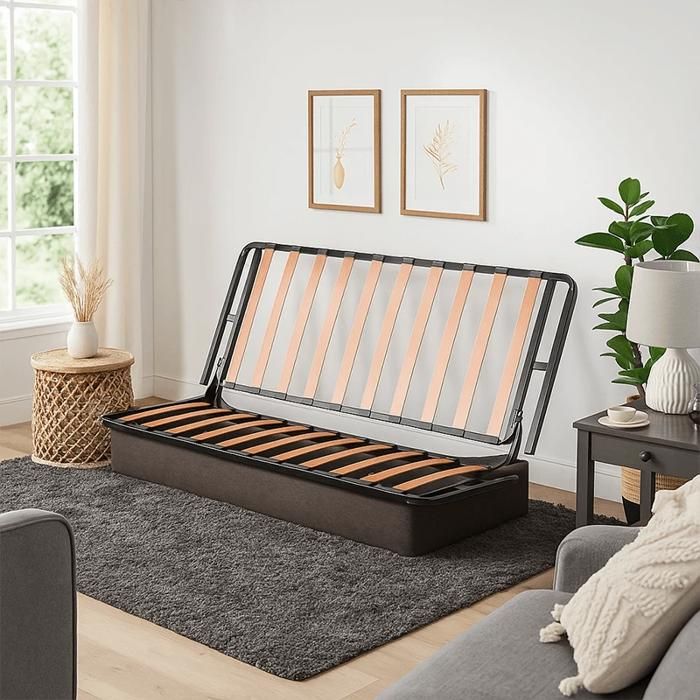 Sommier pour clic-clac - 67+67 cm - 67+67 - Lot de 2 Cadres à Lattes Structure Métal Robuste Sommier pour clic-clac - 67+67 cm - 67+67 - Lot de 2 Cadres à Lattes Structure Métal Robuste