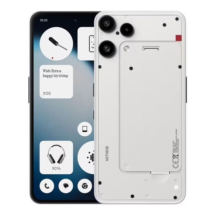 Smartphone Nothing Phone (3a) Lite 5G 8Go RAM 256Go Blanc 677 AMOLED MediaTek Dimensity 7300 Pro 5000 mAh